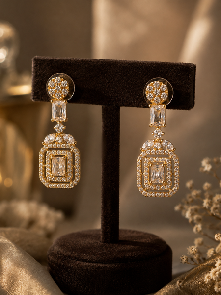 Aurelia Deco Drop Earrings