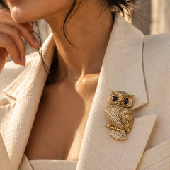 Nocturne Owl Brooch
