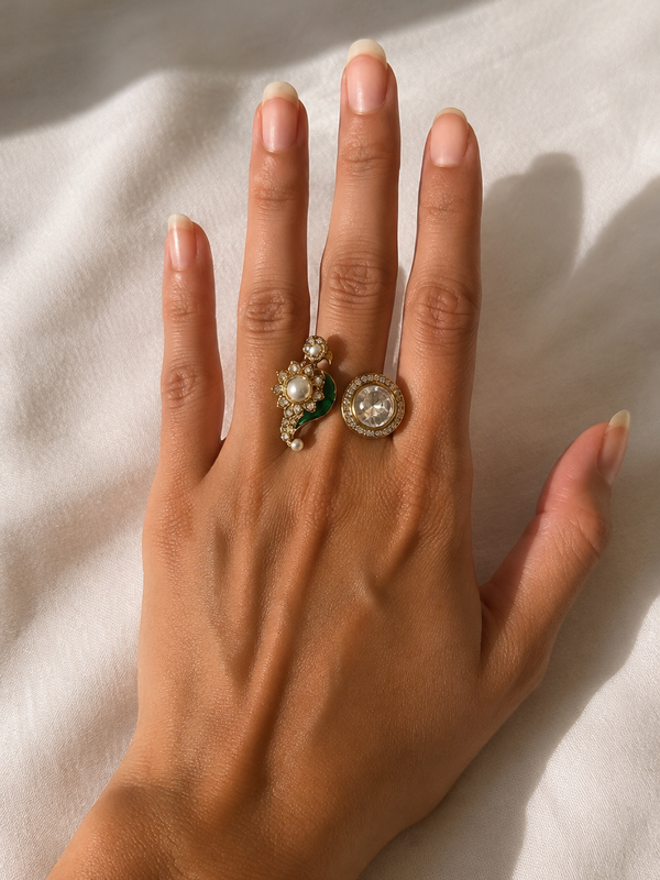 Morni Kundan Statement Ring