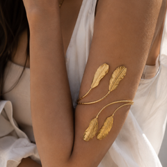 Zephyra Feather Arm Cuff