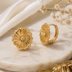 Soleil Bloom Hoop Earrings