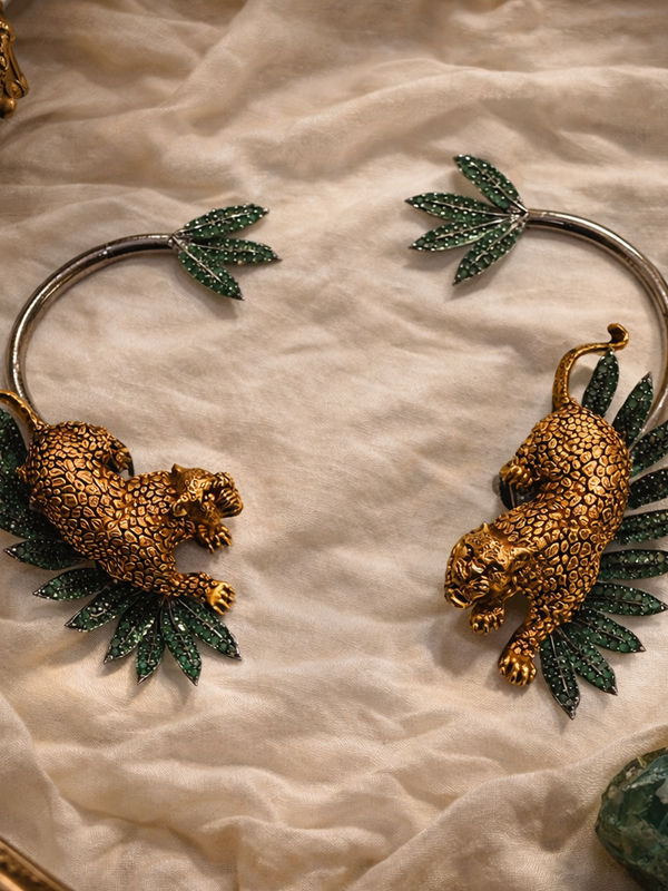 Emerald Panther Royale Statement Set