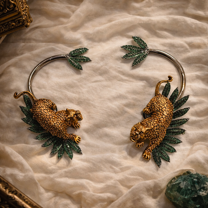 Emerald Panther Royale Statement Set