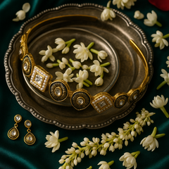 Heritage Kundan & Pearl Statement Headband