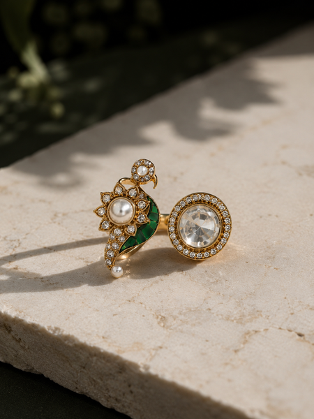 Morni Kundan Statement Ring