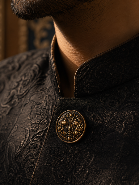 Vanraj Twin Tiger Button Cover