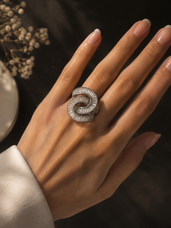 Spiral Statement Ring