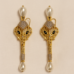 Elephant Pearl Necklace Set