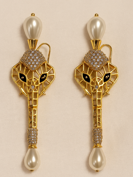 Elephant Pearl Necklace Set