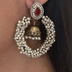 Aarohi Pearl Ember Earrings