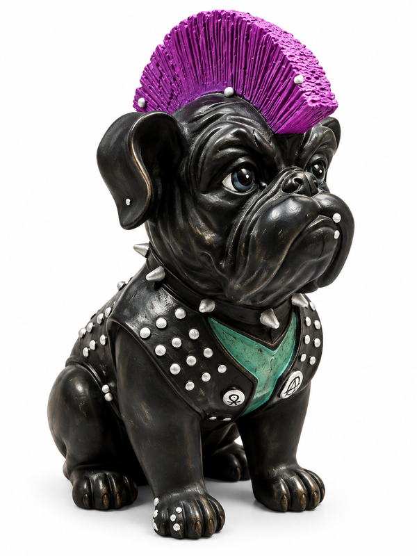 The Rebel Bulldogs – Punk Duo Sculpture Set