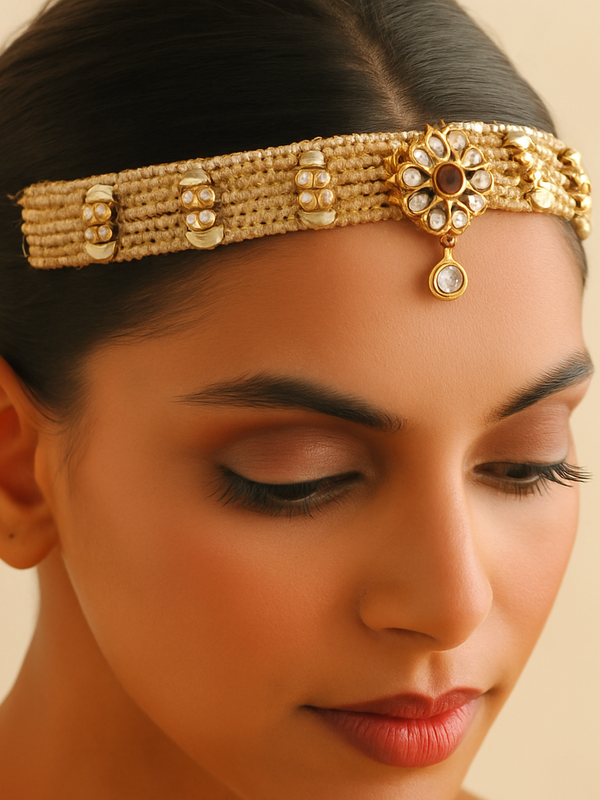 Pearl & Kundan Maatha Patti