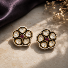Gulnaar Polki Stud Earrings