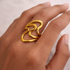 Fluid Muse Statement Ring