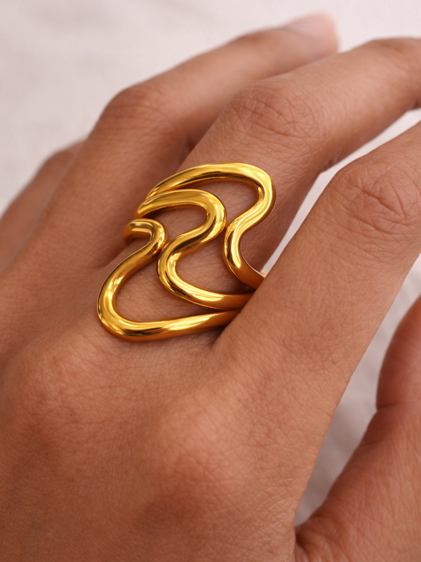 Fluid Muse Statement Ring