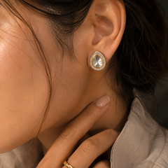 Aaina Kundan Studs