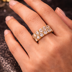 Lumière Crystal Band Ring