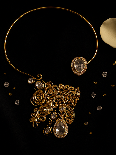 Royal Glow Kundan-Inspired Necklace & Earrings Set