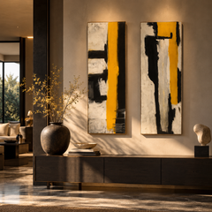 Between the Lines — Abstract Wall Art, Set of 2