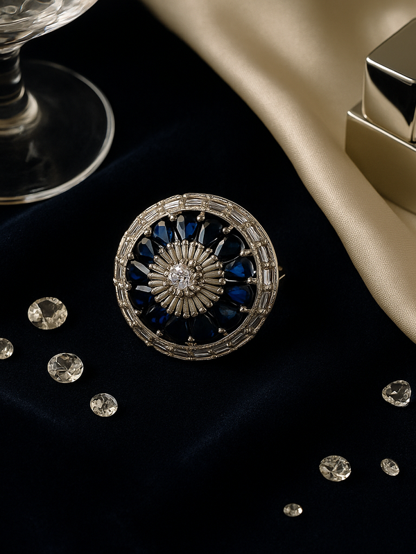 Midnight Majesty Sapphire Ring