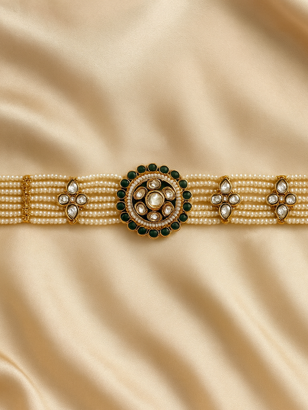 Pearl & Kundan Maatha Patti