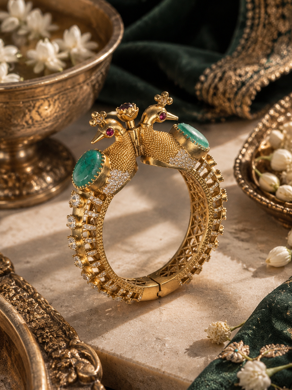 Mayura Mint Peacock Bracelet
