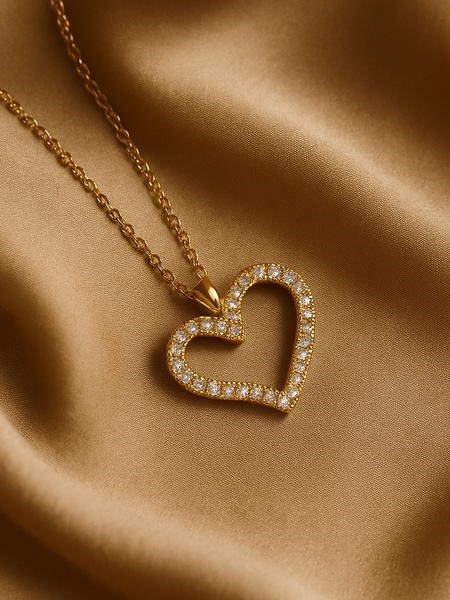 Radiant Heart Pendant Necklace