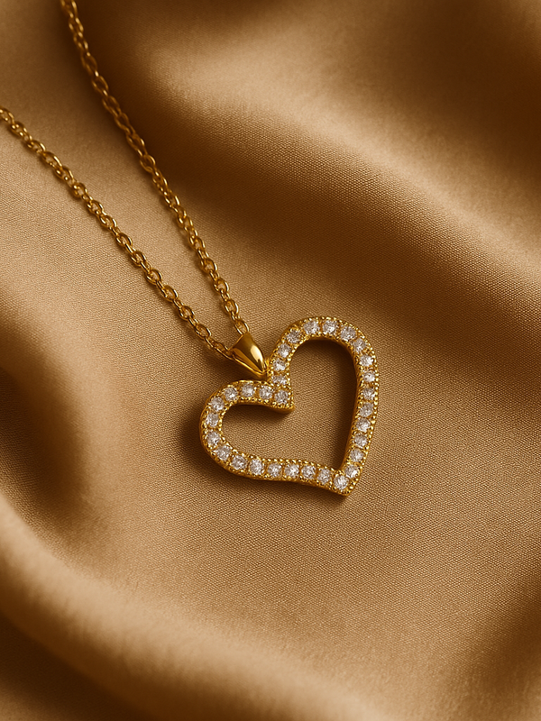 Radiant Heart Pendant Necklace