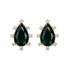 Emerald Solstice Statement Studs