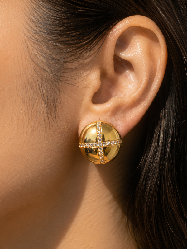 Dome Stud Earrings