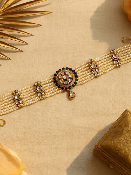 Pearl & Emerald Maatha Patti