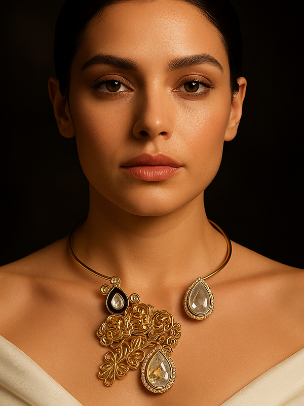 Royal Glow Kundan-Inspired Necklace & Earrings Set