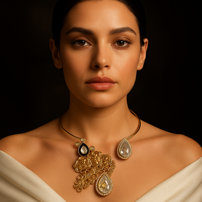 Royal Glow Kundan-Inspired Necklace & Earrings Set