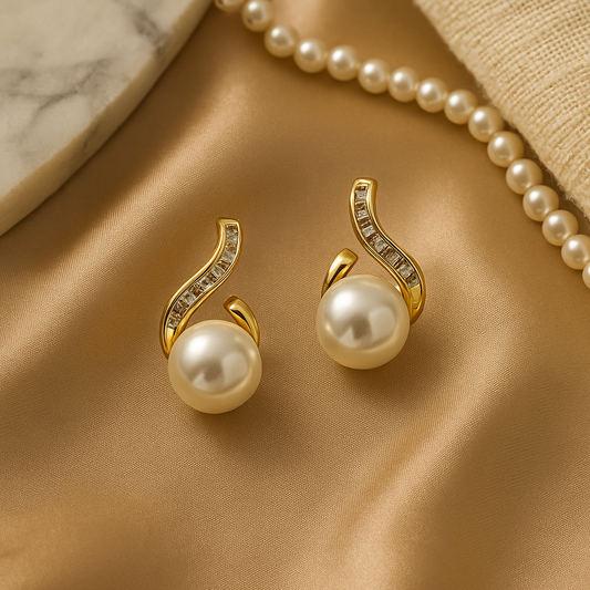 Pearl Whisper Drop Earrings
