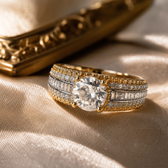 Solitaire Statement Ring