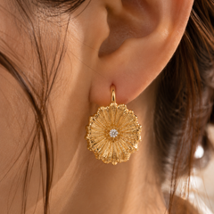 Soleil Bloom Hoop Earrings