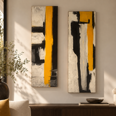Between the Lines — Abstract Wall Art, Set of 2