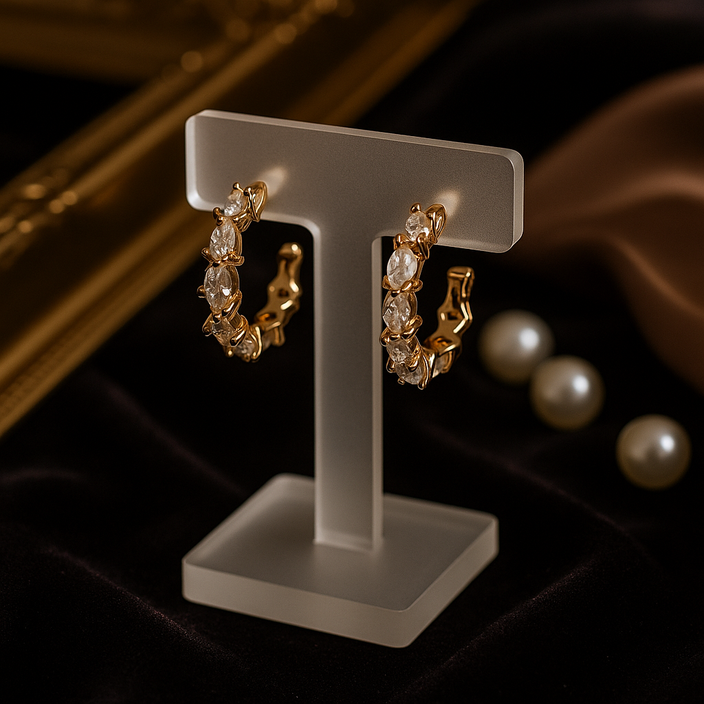 Celestial Marquise Diamond Hoops