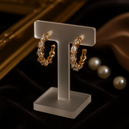 Celestial Marquise Diamond Hoops