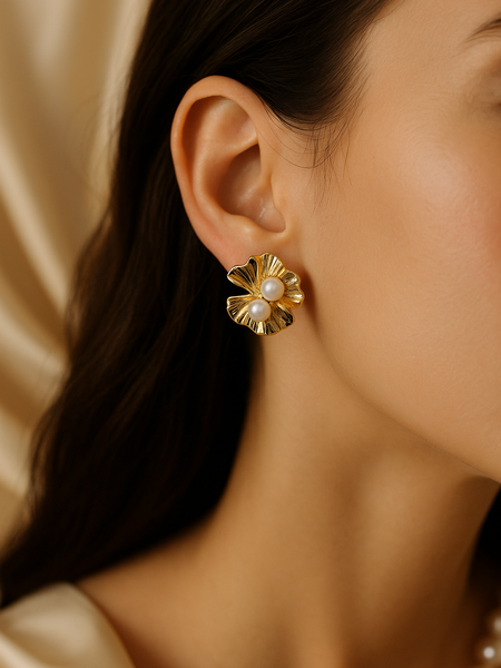 Florence Pearl Bloom Earrings