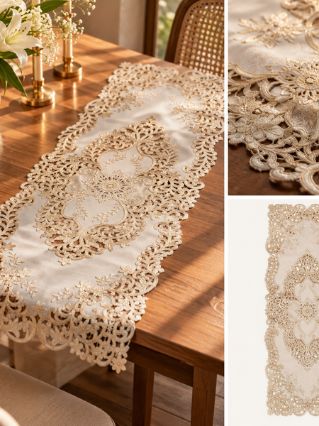 Meher Ornate Floral Table Runner