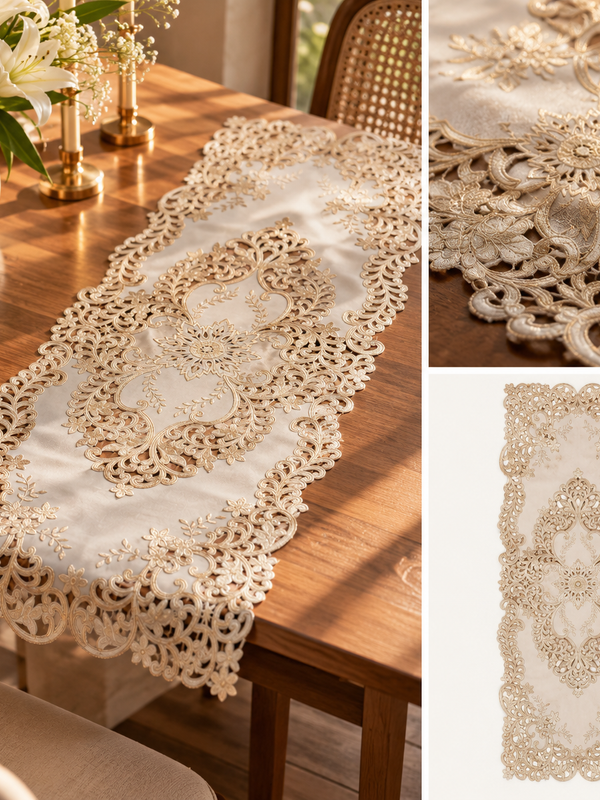 Meher Ornate Floral Table Runner