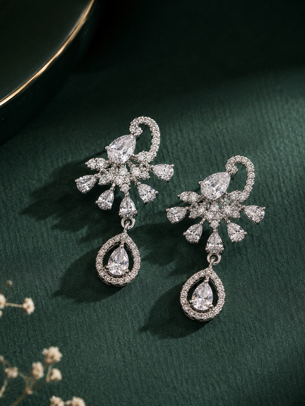 Crystal Cascade Earrings