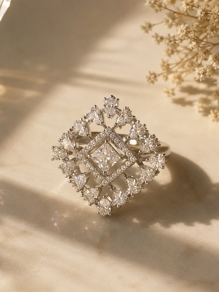 Ayla Diamond Statement Ring
