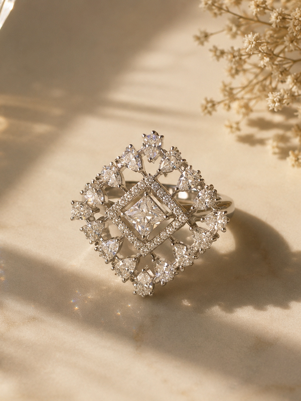 Ayla Diamond Statement Ring