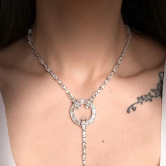 Celestial Diamond Neelam Necklace Set