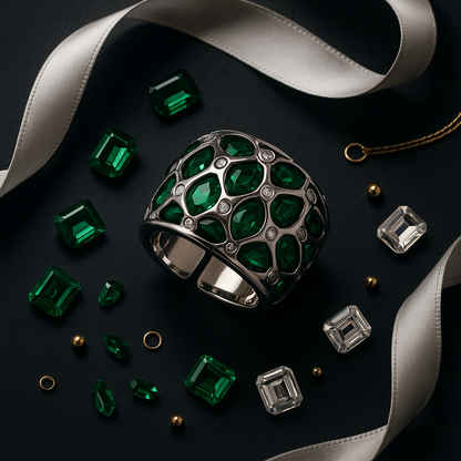Verdant Luxe Statement Ring