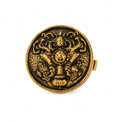 Vighnaharta Heritage Gold Button Cover
