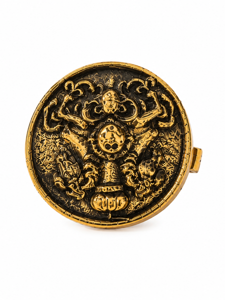 Vighnaharta Heritage Gold Button Cover