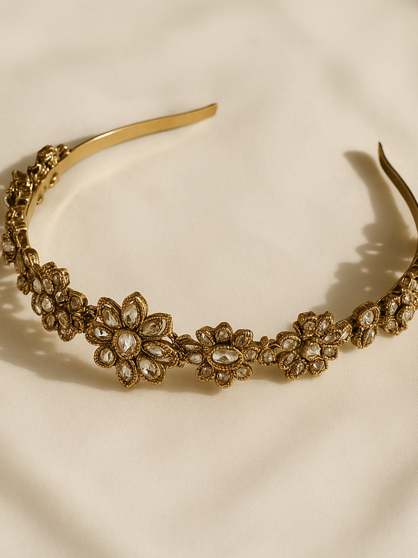 Floral Kundan Headband